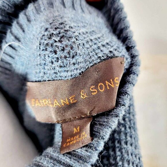 New without Tag FAIRLANE AND SON knitted sweater size M color black - Picture 4 of 9